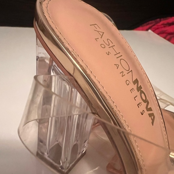 Classy glass High Heels in Rose Gold Colour - Picture 8 of 12